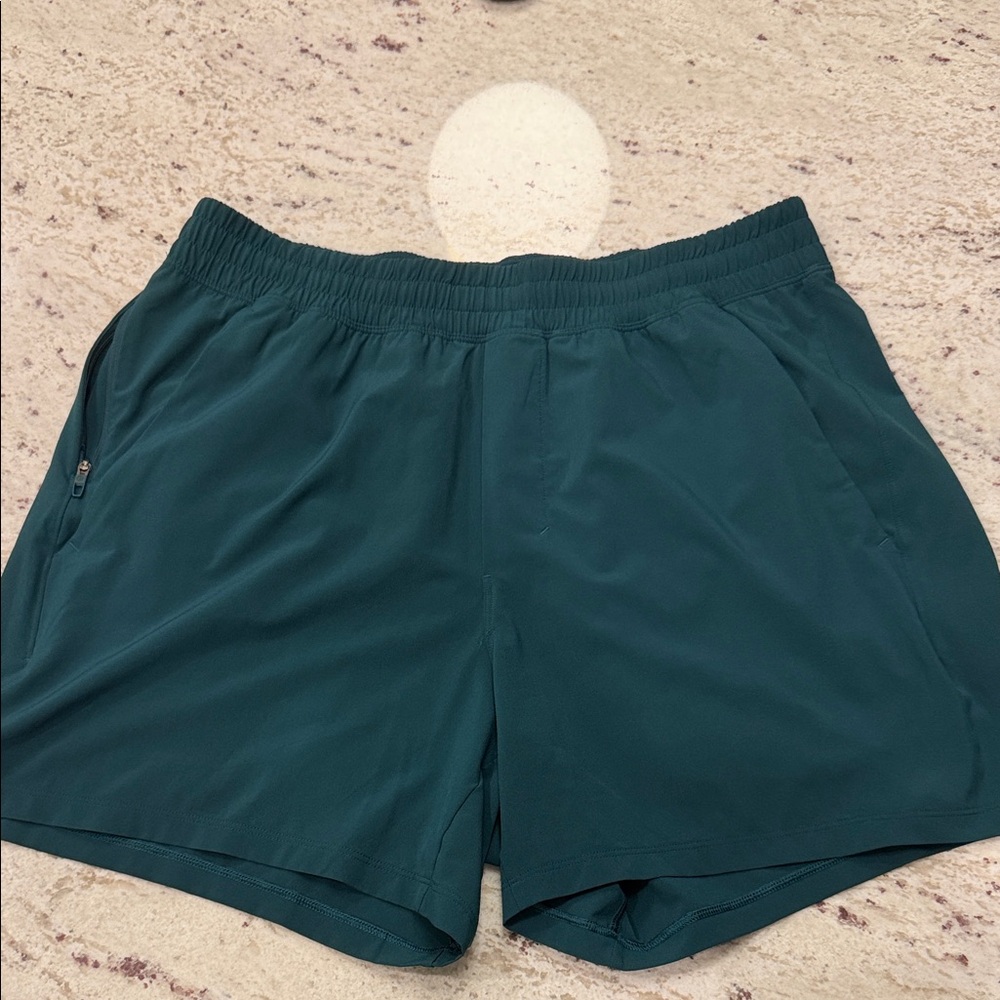 Lululemon Pace Breaker Men’s Teal Athletic Shorts